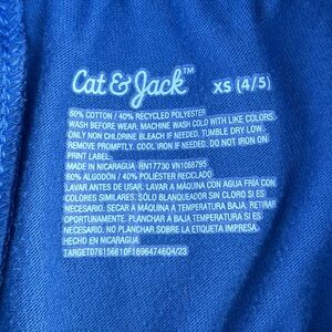 Size XS 4-5 Cat and Jack blue shorts
